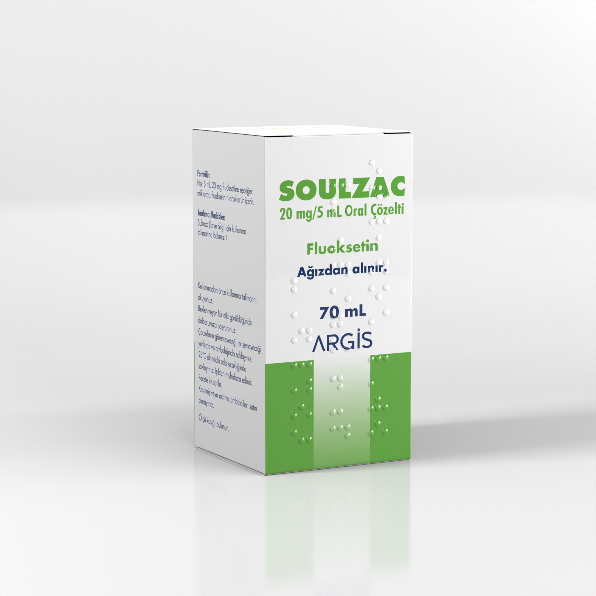 Soulzac 20 mg/5 ml Oral Çözelti
