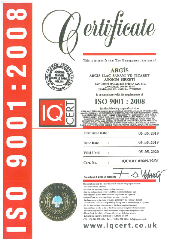 ISO 9001: Quality management system